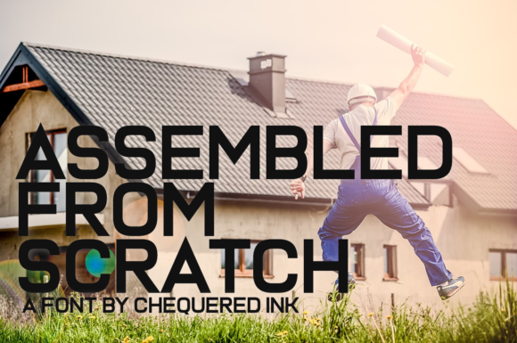 Assembled from Scratch: A Bold Display Font for Branding