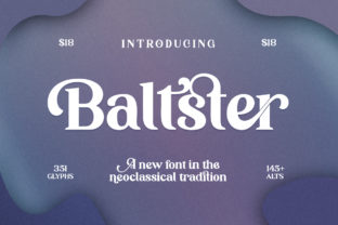 Baltster: A Display Font for Distinctive Branding