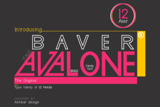 Baver Avalone: A Fun Display Font for Bold Brands