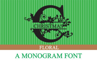 Christmas Floral: A Festive Display Font for Marketers