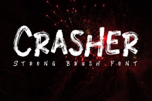 Crasher Font: Bold Brush Type for Crafters