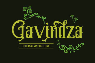 Gavindza: A Vintage Font for Authentic Branding