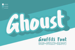 Ghoust Font: Bold Graffiti Style for Makers