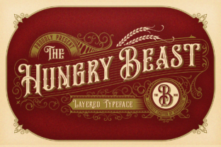 Hungry Beast Family: A Victorian Display Font for Marketers