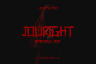 Jouright: A Scary Display Font for Bold Horror Branding