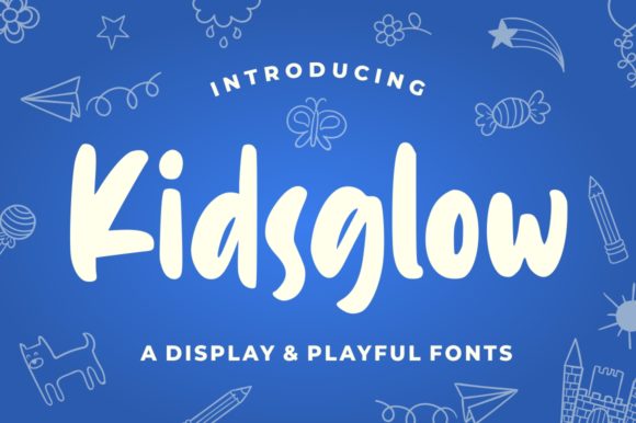 Kidsglow: A Playful Display Font for Editorial Charm