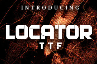 Locator Font: A Bold Display Typeface for Makers