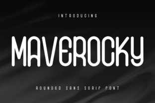 Maverocky: A Bold Display Font for Makers