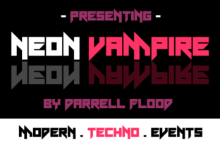 Neon Vampire Font Review for Digital Campaigns
