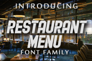 Restaurant Menu Font: A Retro Display Typeface Review