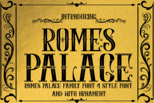Romes Palace Font for Strong Branding