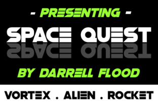 Space Quest Font: Bold Sci-Fi Display Typography
