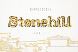Stonehill Duo: A Textured Display Font for Makers