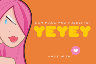 Yeyey Typeface: A Kawaii Display Font for Bold Campaigns